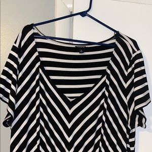 Black and white striped dress, Torrid brand,